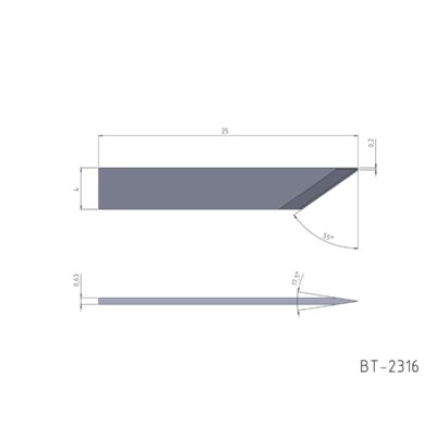Flat Knife Blade, pulling and oscillating Referenz: BT-2316