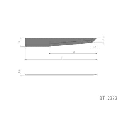 Flachmesser, ziehend und oszillierend Vergleichbar mit: Zünd Z23 5005560, Summa 500-9815 Referenz: BT-2323