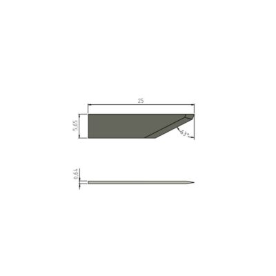 Flachmesser, ziehend und oszillierend Vergleich mit: Zünd Z26 3910317, Esko BLD-SF426 G42458281 Referenz: BT-2386