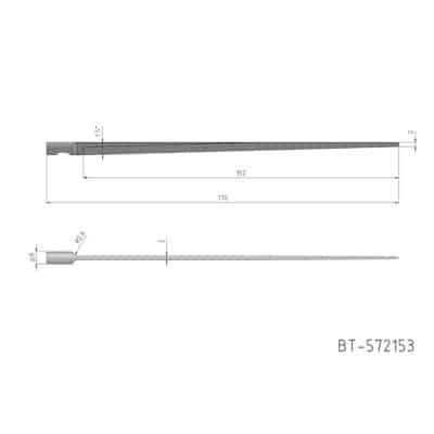 Rundschaftmesser, oszillierend, einschneidig Referenz: BT-572153