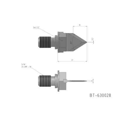 Ultrasonic Knife Blade Equivalent to: AGFM UET 65.03 reference: BT-630028