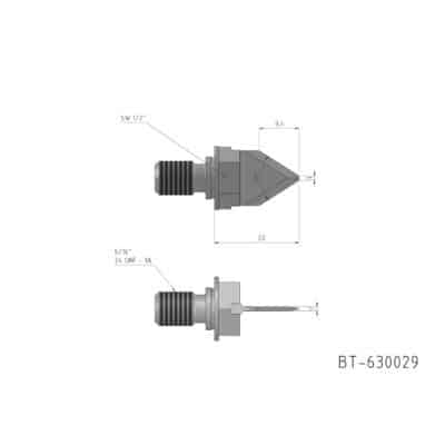 Ultrasonic Knife Blade Equivalent to: AGFM UET 65.04 reference: BT-630029