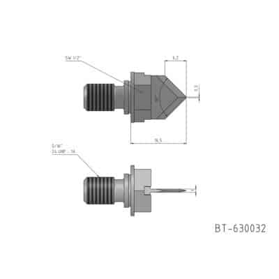 Ultrasonic Knife Blade Equivalent to: AGFM UET 90.01 reference: BT-630032