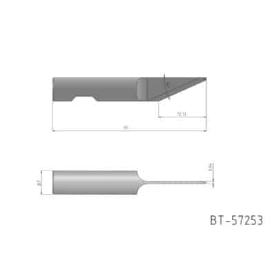 Rundschaftmesser, oszillierend, einschneidig Referenz: BT-57253
