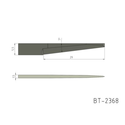 Flachmesser, ziehend und oszillierend Vergleichbar mit: Zünd Z68 Referenz: BT-2368